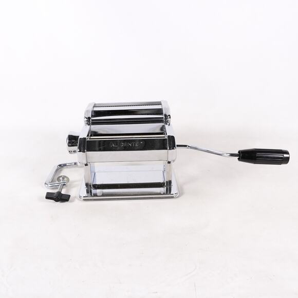 Villaware Al Dente Pasta Maker Spaghetti Machine 7 Levels Thickness Metal Chrome - Picture 4 of 16